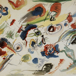3. Vasilij Kandinskij, Primo acquerello astratto, Parigi, Musée National d'art moderne
